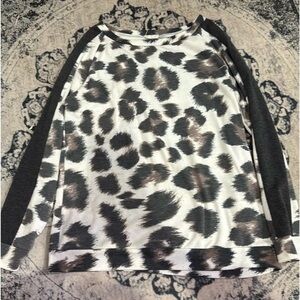 leopard long sleeve top